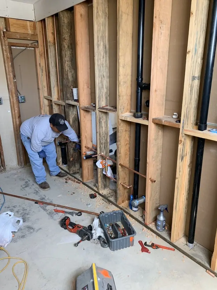 Commercial rough-in plumbing for Commercial Plumbing in Forestdale